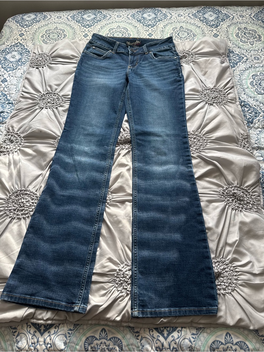 Wrangler Women's Dark Blue Flare Jeans